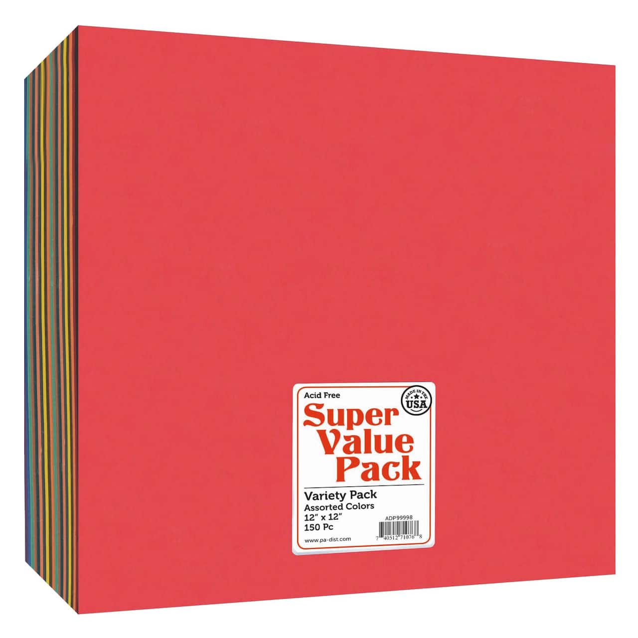PA Paper&#x2122; Accents Super Value 12&#x22; x 12&#x22; Variety Pack Cardstock, 150 Sheets
